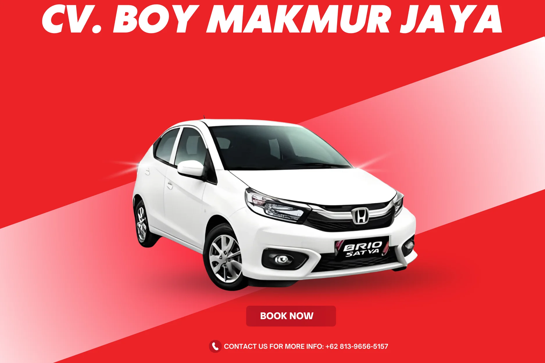 Rental mobil Honda Brio di Medan