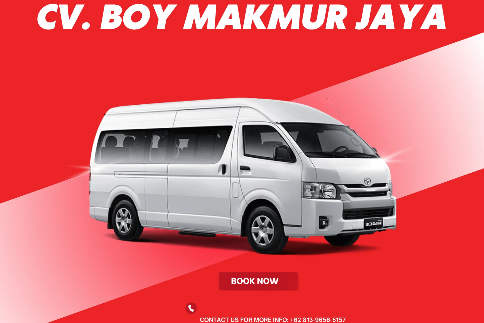 Rental mobil Toyota Hiace Commuter di Medan